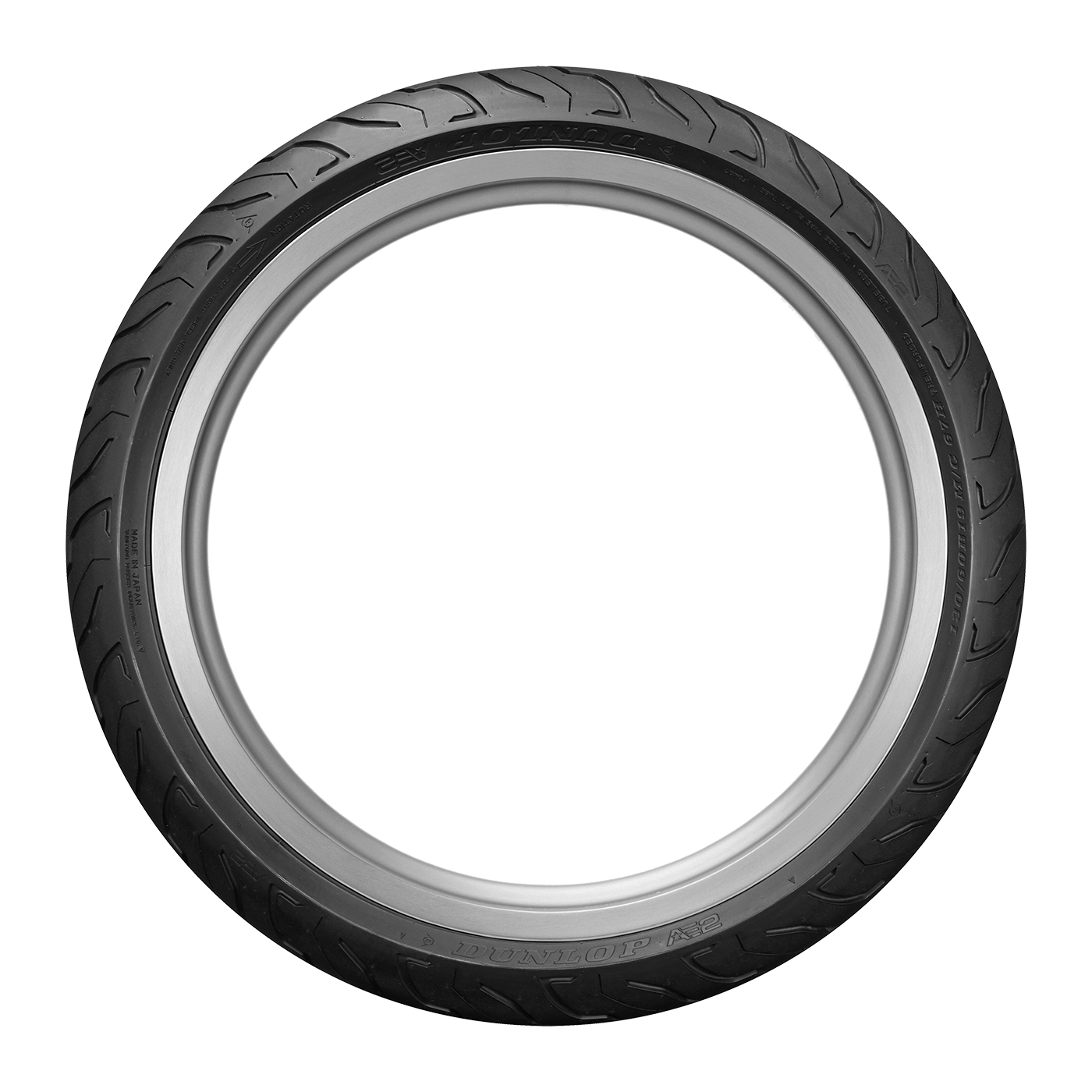 Dunlop AE2 cruiser tire for Harley Davidson and Indian Motorcycle.